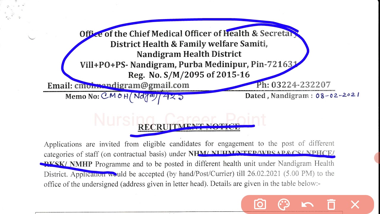 Staff Nurse ,Lab technician recruitment 2021
