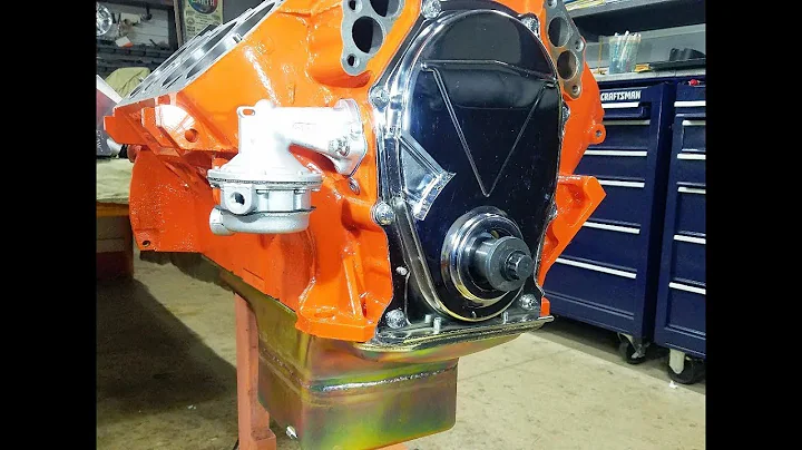 440 Chrysler Mopar Engine Building Part 6 - Cam Button, Timing Chain Cover, Oil Pan & Fuel Pump