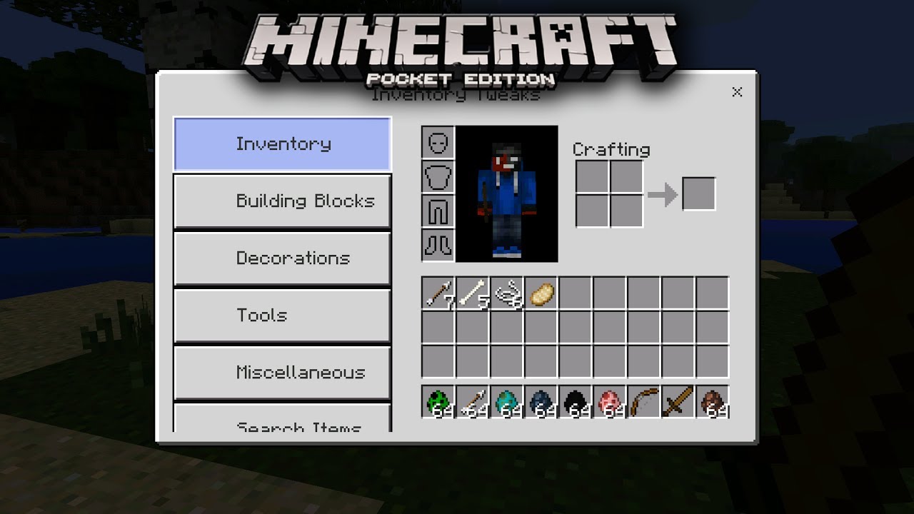 Mcpe New Inventory Update Minecraft Pe Pocket Edition Youtube