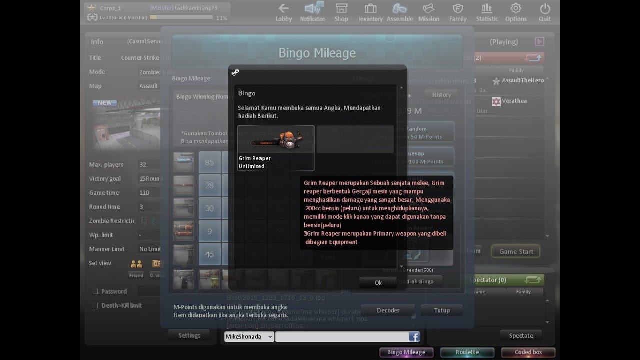 CSO Open 50 decoder taekkambiang73 Get Grim Reaper