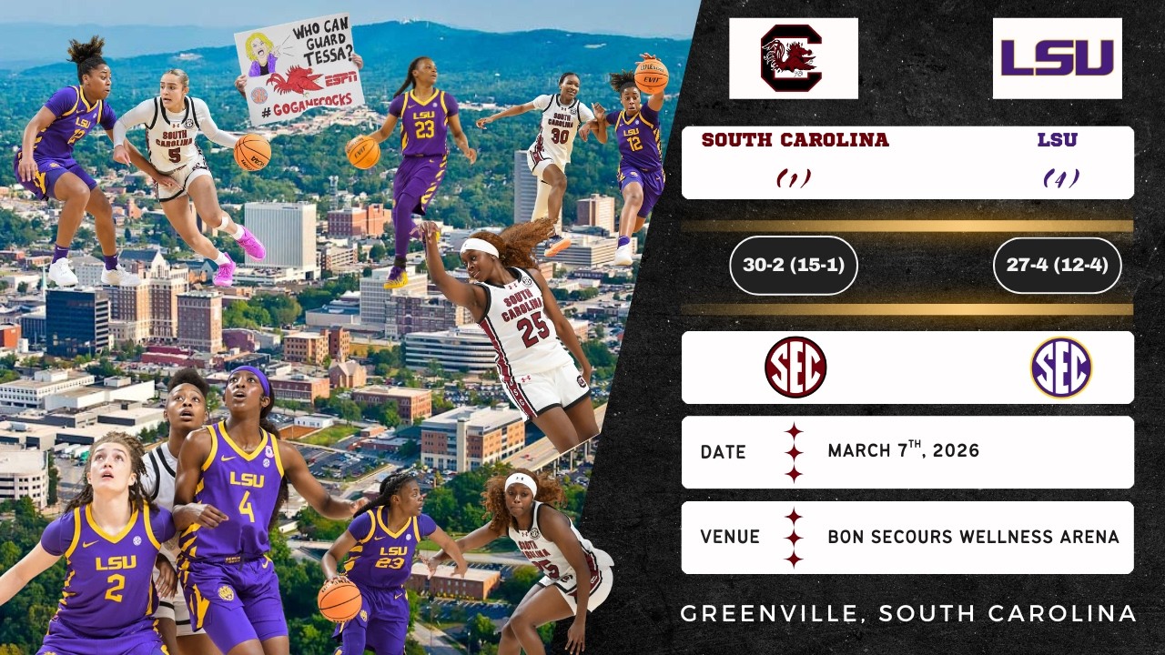 (1) South Carolina vs (4) LSU | SEC Tournament: Semifinals | 3.7.26