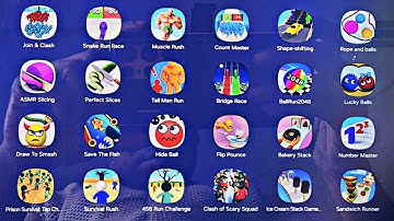 Hide Ball / Draw to Smash game / Ball run / save the fish game / snake game / sandwich Runner game 