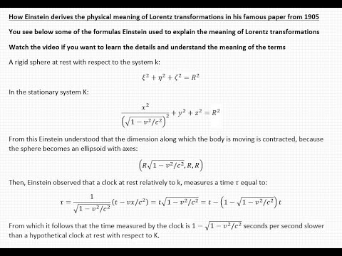 The physical meaning