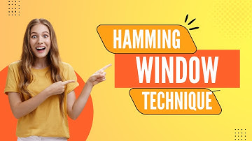 Hamming windows technique | DSP | EEE