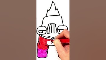 how to draw alphabet lore but they transform (A) #shorts