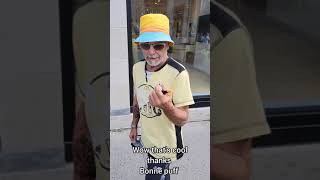 Giving love to random old people