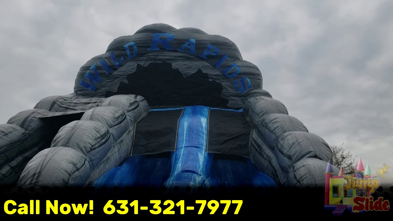 Wild Rapids 2 Lane with Pool - Long Island, NY - www.JumpAndSlide.net