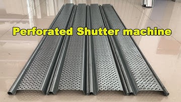 Punching hole rolling shutter line | perforated punching for roller shutter door machine