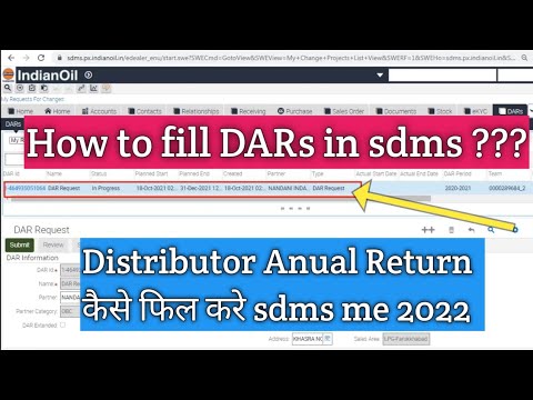 How to fill (DARs) Distributor Annual Return in sdms 2022. @SDMS Ashish