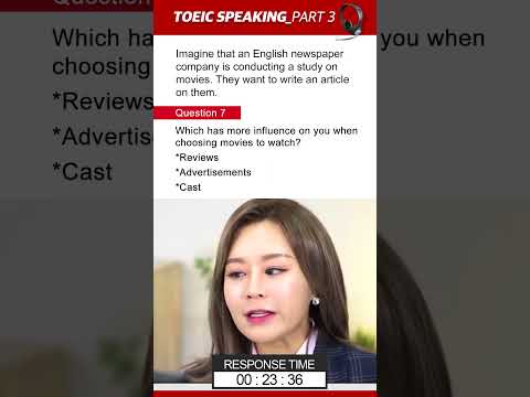 토익스피킹 파트3 7번 문제 모범답변 (30초) | #toeicspeaking