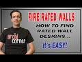 Ac 041  how to find fire rated wall designs
