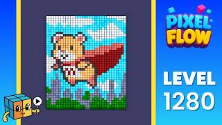 Pixel Flow Level 1280 Walkthrough Solution
