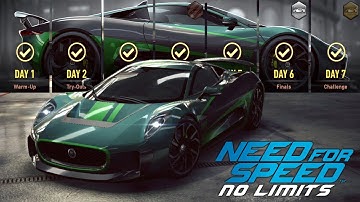 Jaguar C-X75 DAY 7 Challenge SK1LLMAST3RS Proving Grounds NFS No Limits