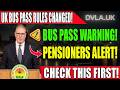 🚨 UK Bus Pass Rules CHANGED TODAY! Pensioners ALERT – Don’t Use It Without Checking This!