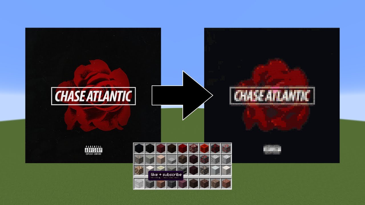 I built "Swim" by Chase Atlantic in MINECRAFT