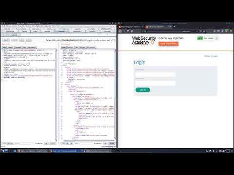 Cache key injection (Video solution)