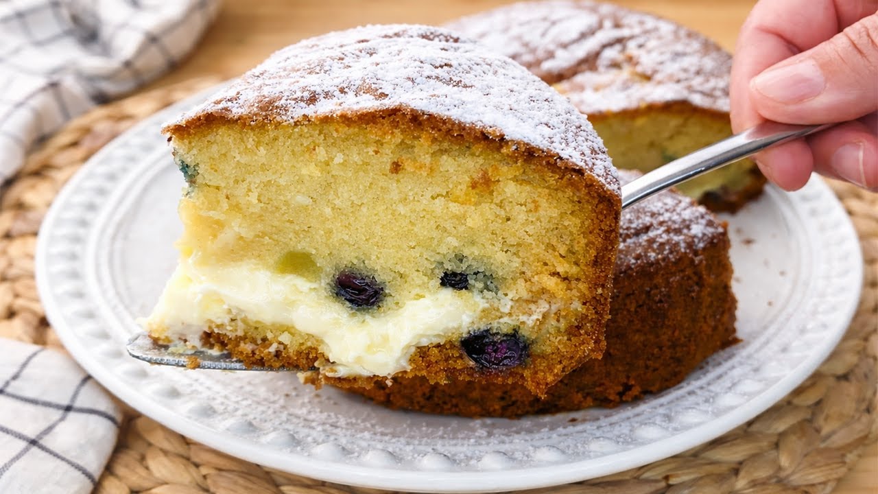 Blueberry Custard Cake You’ll Want to Bake Again and Again
