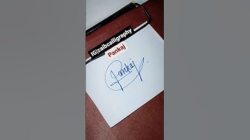 Signature Style "Pankaj" Please Comments Your Name And Subscribe My Channel #shorts #viral #video