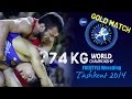 Gold Match - Freestyle Wrestling 74 kg - D. TSARGUSH (RUS) vs S. TAKATANI (JPN) - Tashkent 2014
