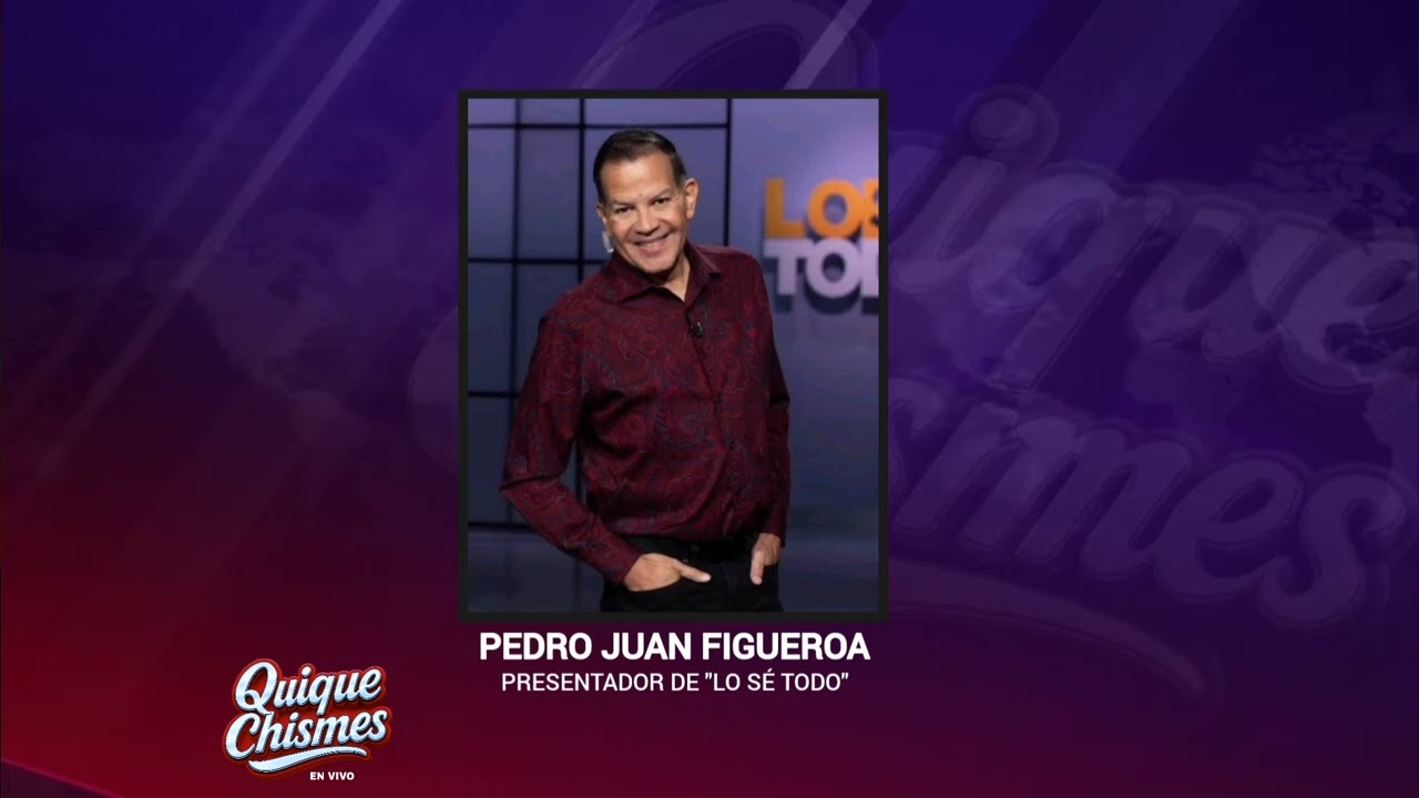 CANCER | 🥺 EL PRESENTADOR PEDRO JUAN FIGUEROA EN MAL ESTADO DE SALUD\ TE CONTAMOS 😳📺
