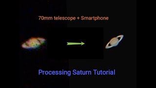 Processing Saturn Tutorial. Steps to process Saturn in pipp and registax. 70mm telescope (Part2)