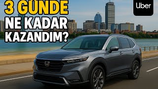 Amerikada Uber Yaparak 3 Günde Ne Kadar Para Kazanılır?