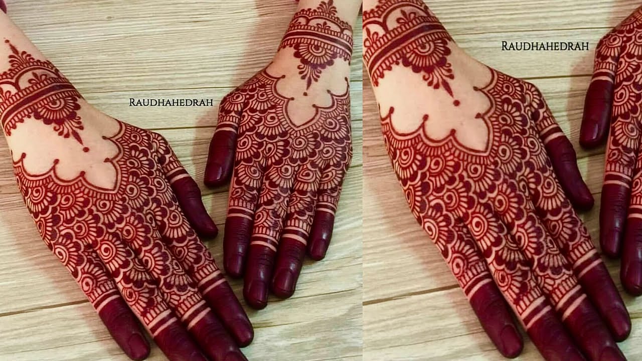 Простые и легкие дизайны мехенди | Несложные дизайны мехенди на тыльной стороне ладони | Дизайн м...