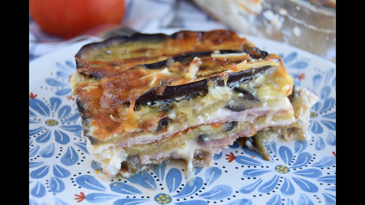 🍆 PASTEL DE BERENJENAS CON JAMÓN Y QUESO 🧀