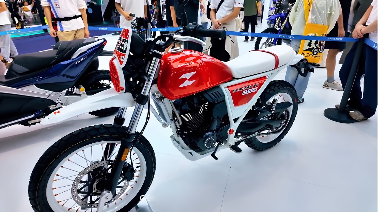 The ZX Moto 350 Scrambler Makes Its Debut at the Motor Show! With