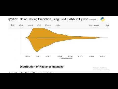 Solar Casting Prediction using SVM & ANN in Python