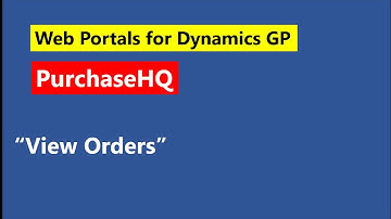 GP Elementz   PurchaseHQ   View My Orders (purchase team web portal for Microsoft Dynamics GP)
