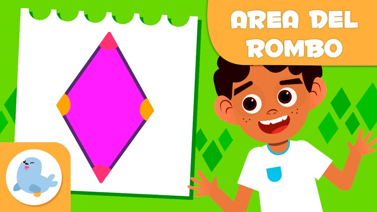 L'area del rombo 🔹 Geometria 🪁 Matematica per bambini 👨‍🏫