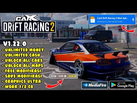 CarX Drift Racing 2 Mod Apk Versi 1.22.0 Terbaru 2022 – Unlimited Money & No Riset Mới Nhất