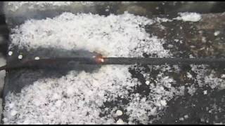 Homemade Black Match and Quick Match Fuse Tests