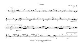 Video thumbnail of "Lully : Gavotte in A minor - Violin"