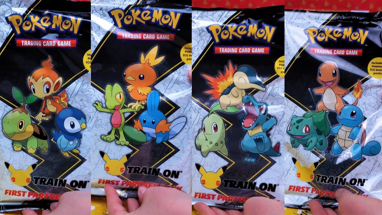 Opening Pokemon First Partner Packs | Starter Pokemon Kanto to Sinnoh ...