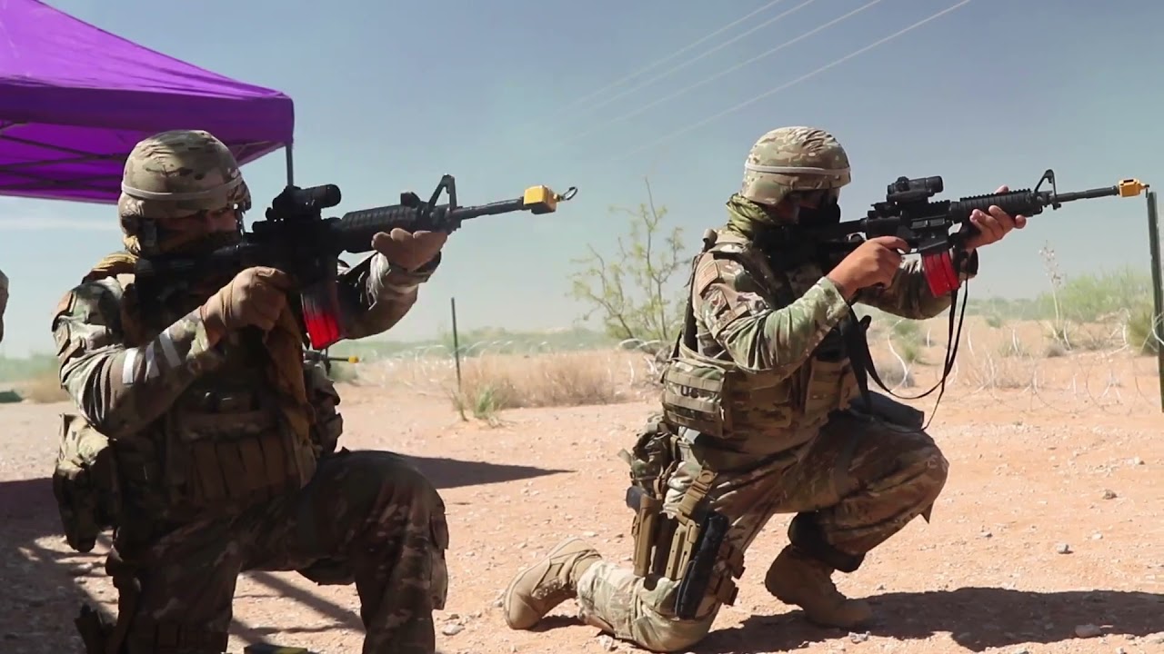 5th AR BDE coach partner service members at McGregor Range, N.M., April 13, 2021.