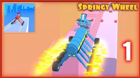 🚘 SPRINGY WHEEL (BUG) All levels Walkthrough gameplay (Android IOS)