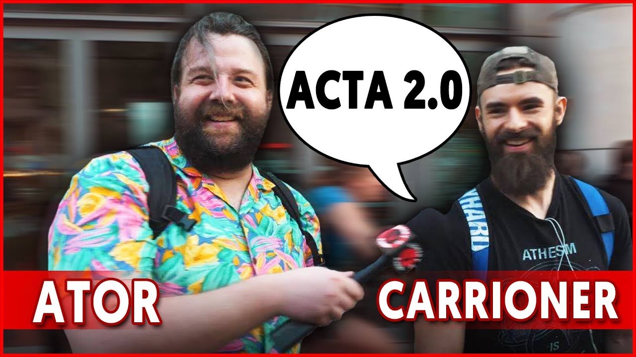 Carrioner u Atora o ACTA 2 Wolności Internetu i YouTube -- WYWIAD / Komentator polska hd