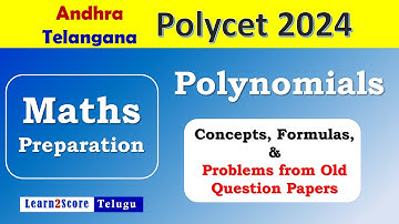 Polycet 2024 Maths Chapter 3 Polynomials AP Polycet 2024 TS Polycet 2024