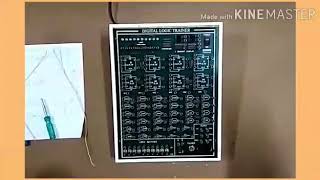 I Mech , First year, Practical demo on Digital Logic Trainer