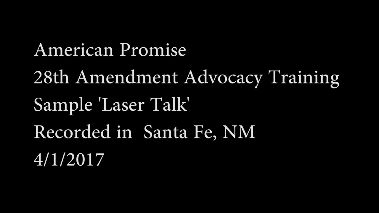 Why We Need a 28th Amendment - in under 2 Minutes - YouTube