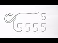 How to draw lion from 555