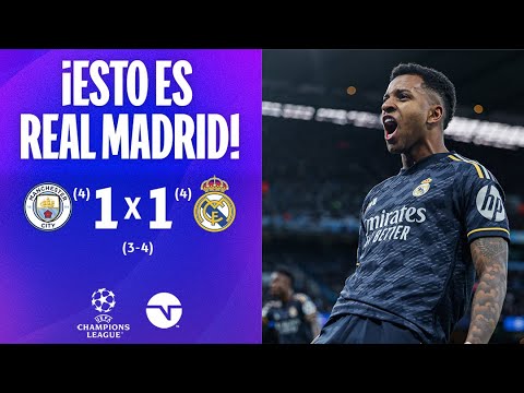 RESUMEN: MANCHESTER CITY (3) 1-1 (4) REAL MADRID I VUELTA CUARTOS DE FINAL I UEFA CHAMPIONS LEAGUE