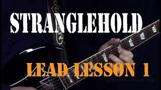 Stranglehold - Lead Guitar Lesson Part 1 - Ted Nugent