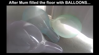Sit To Pop Balloons For Girls Popping Balloons Bursting Balloons By Sitting For Balloon Asmr