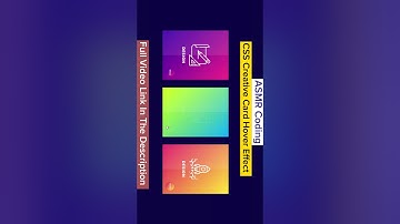 ASMR Programming - Creative CSS Gradient Glowing Card Hover Effect - No Talking