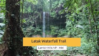Latak Waterfall, Lambir Hills National Park Easy Hike Beautiful Nature