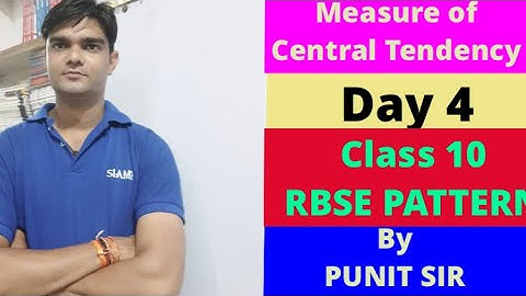 Measure Of Central Tendency Class 10 RBSE Chapter 17 Exe 17.3