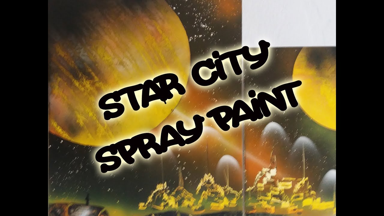 Janesz Paint Art: Amazing Star city spray paint